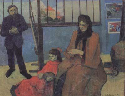 Paul Gauguin The Sudio of Schuffenecker or The Schuffenecker Family (mk07) Germany oil painting art